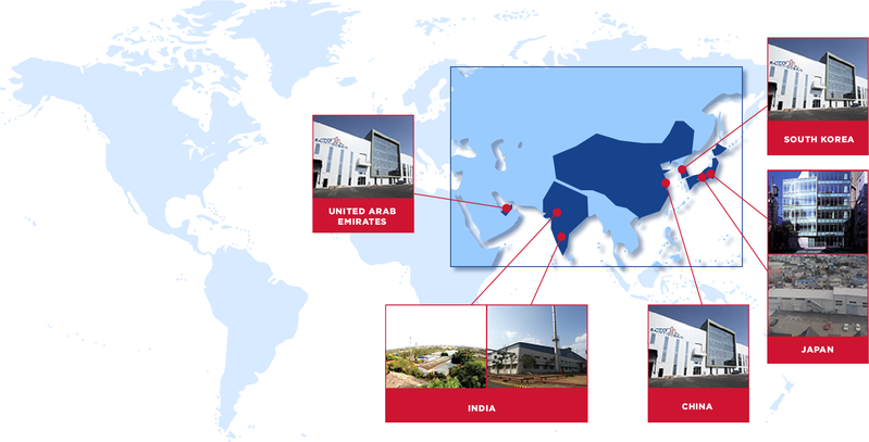 圣戈班高性能陶瓷和耐火材料在全球拥有11个工业基地，由SEPR的8个工厂提供延伸生产支持，并在所有六大洲拥有商业和技术/应用工程师。
